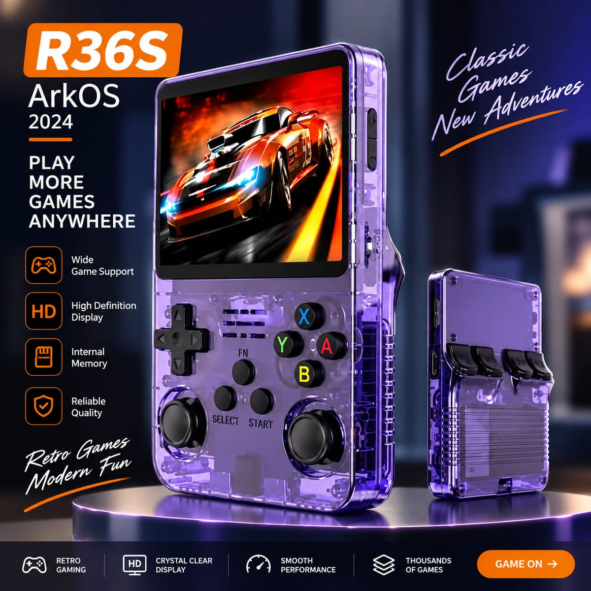 R36s Portable Gaming Console – Classic Gaming, Anywhere