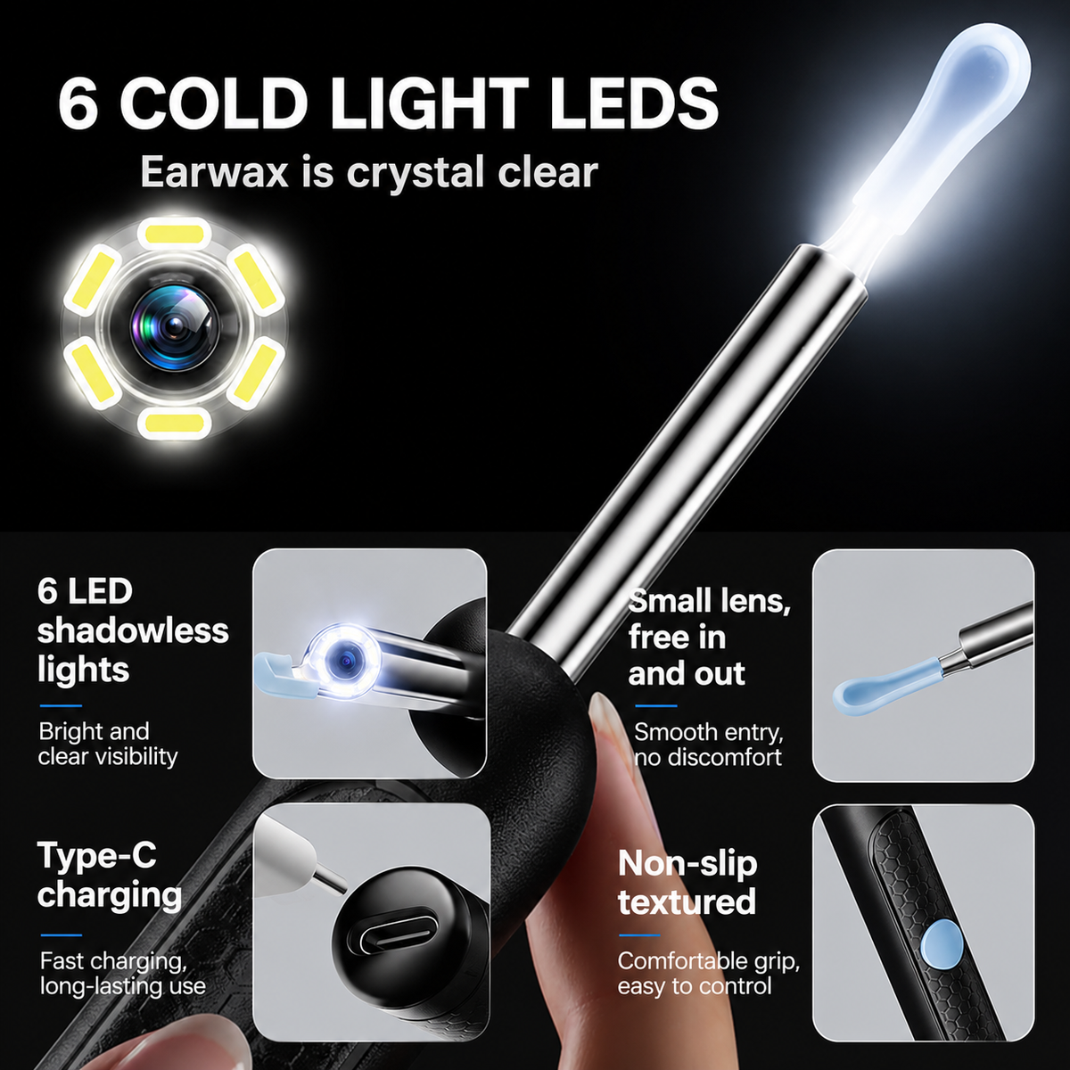 Smart Visual Ear Cleaner – HD Ear Wax Removal & Inspection Kit