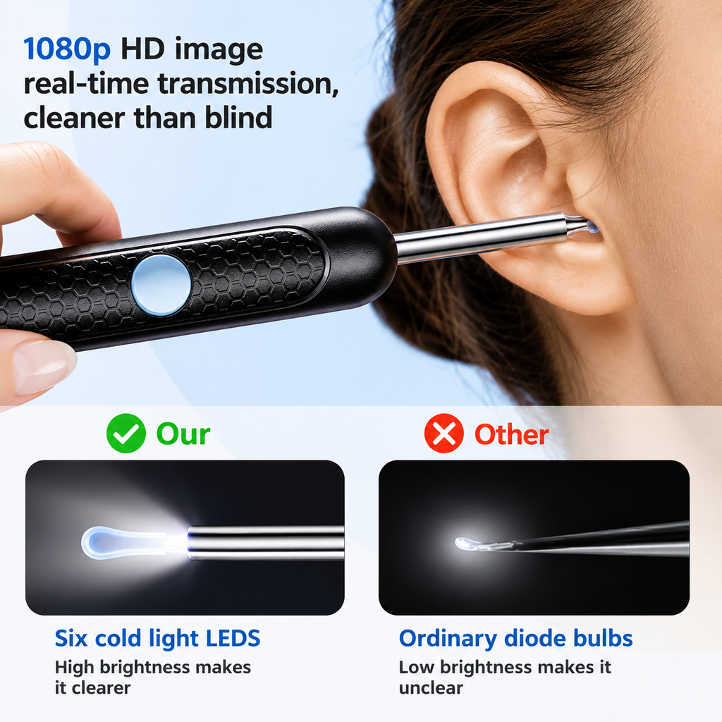 Smart Visual Ear Cleaner – HD Ear Wax Removal & Inspection Kit